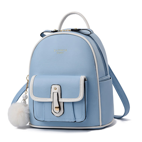 Girls small fashion backpack blue