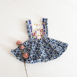 Size 4 Mini pinny dress only - blue