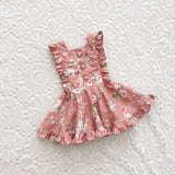 Size 3 Mini pinny dress only - vintage pink