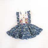 Size 3 Mini pinny dress only - navy
